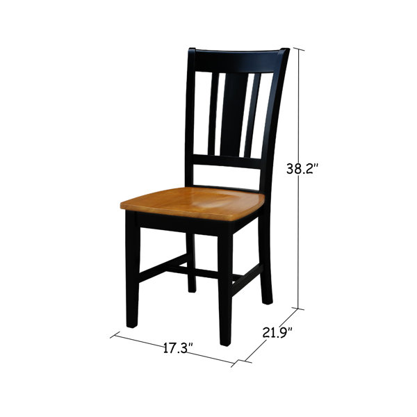 August Grove® Malcolm Solid Wood Slat Back Side Chair & Reviews Wayfair